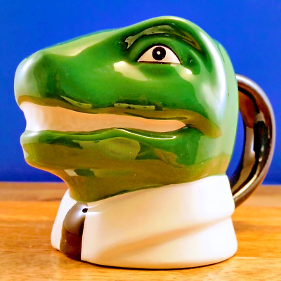 Room Essentials Crocodile Dinosaur Dino Lizard Tie 3d Ceramic Coffee Tea Mug Cup