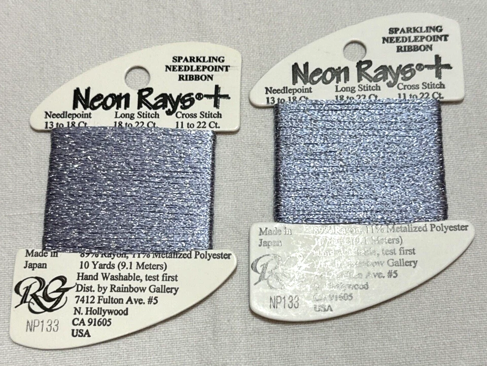 Neon Rays + Hi Lights Lot of 5 for needlepoint, cross stitch, long stich - Image 2 of 4