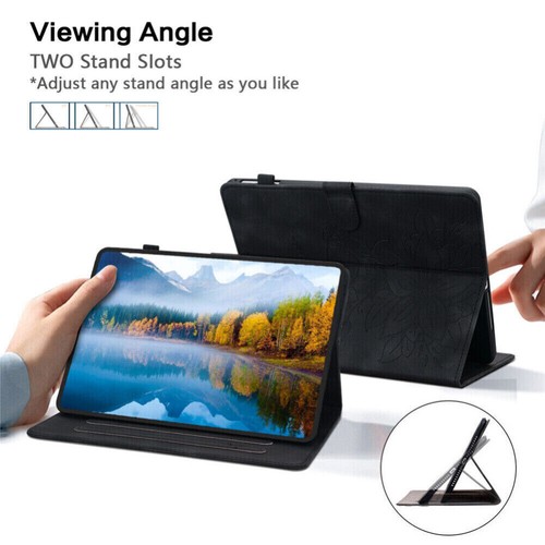 Für Samsung Galaxy Tab A7 A8 A9+ S6 S8 S9 FE Flip Leder Tasche Stoßfest Hülle - Bild 30 von 102