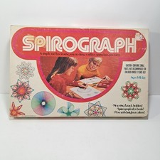 Vintage 1973 Kenner Spirograph Draw Colorful Designs Craft Toy Missing 1 Piece