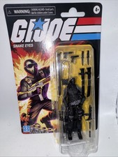 Hasbro Gi Joe Retro Collection Snake Eyes 3.75    Action Figure Card Damage Rare