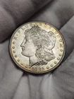 1882-S Morgan Silver Dollar UNC Pastel Rainbow Toning & Luster Lights Up