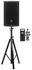 JBL PRX908 8" 1000w RMS Powered 2-Way DJ PA Speaker w/ DSP Stand Microphone