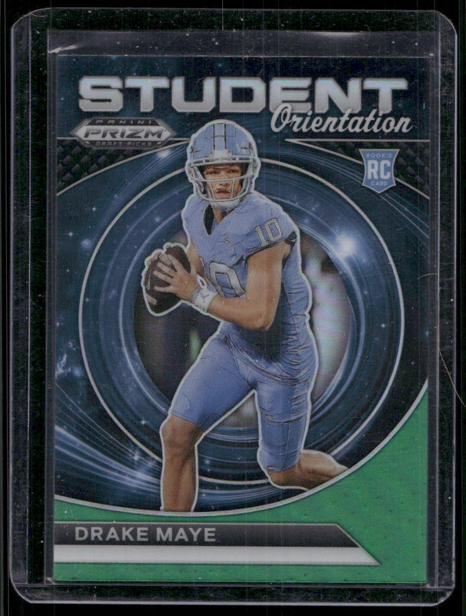 2024 Panini Prizm Draft Picks #SO-DM Drake Maye Student Orientation Green