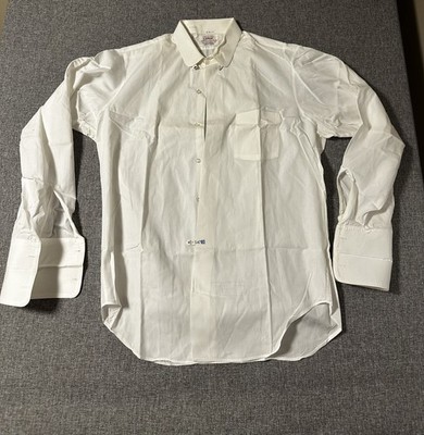 Vintage Arrow Trim-Fit Dress Shirt Men s 16.5-34 White NOS Canada Imperfections