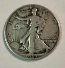 1939-P Walking Liberty Half Dollar 50c 90% Silver Very Good (VG) Condition