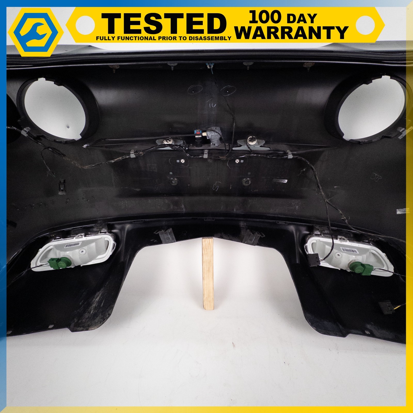 06-13 CORVETTE C6 GRAND SPORT Z06 REAR BUMPER COVER PANEL HARNESS BLACK OEM