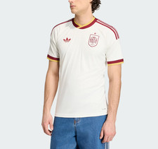 Adidas Spain 26 Away Jersey Unisex Jersey Off White Asian JN4397 2XL#
