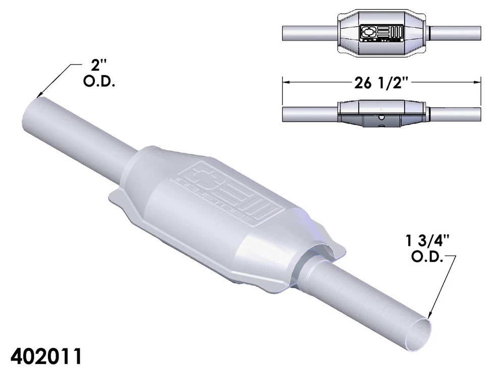 催化转换器适用于 1987 - 1988 Pontiac Sunbird — 第 2/2 张图片