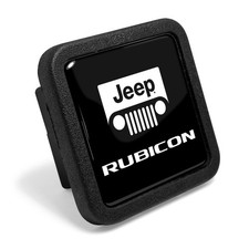For Jeep Rubicon Black Rubber 2 Tow Hitch Cover For Jeep Rubicon Black Rubber 2 Tow Hitch Cover