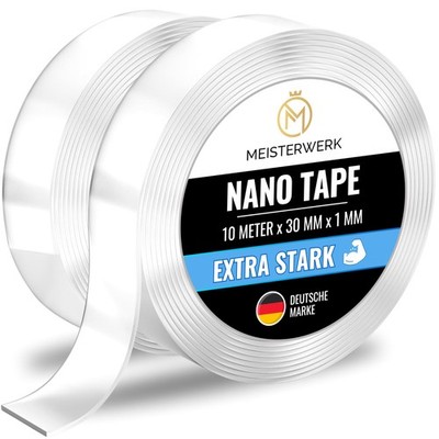 Double Sided Nano Tape EXTRA STRONG Adhesive Free & Traceless Thanks to Gecko...
