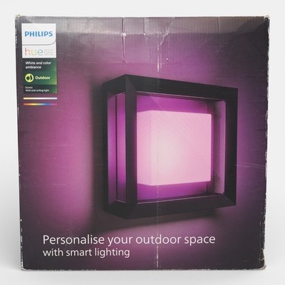 Philips Hue Outdoor Wandleuchte Econic White & Color Ambiance Alexa Google komp.