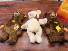 Lot Of 3 Steiff Bears See Pics Archie Petsy