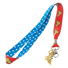 Wonder Woman Lanyard with charm and ID Holder