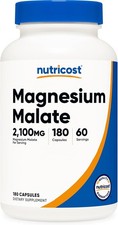 Nutricost Magnesium Malate 2,100mg, 180 Capsules - Vegetarian, Non-GMO, Gluten F