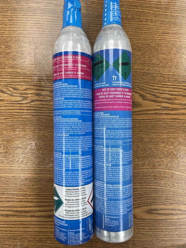SodaStream 60L CO2 Cylinder Canister 2 Pack New/Sealed 2027 Screw Carbonation - Image 3 of 4