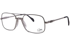 Cazal 740 002 Titanium Eyeglasses Frame Silver Full Rim Square Shape 53mm