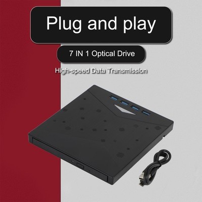 Type-C Type-A 7 IN 1 External CD Brenner Writer  Reader DVD Drive USB 3.0