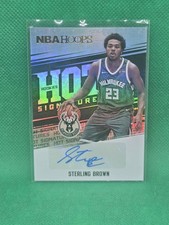 2017-18 Hoops #HSR-SB Sterling Brown Auto