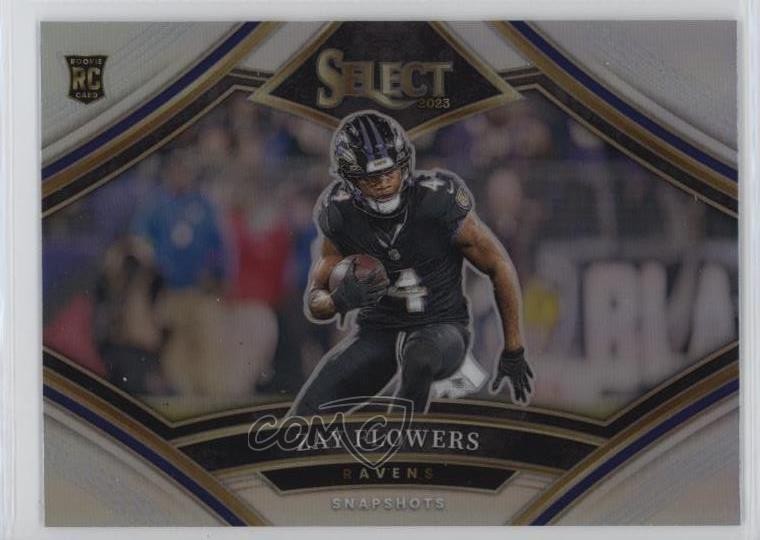 2023 Panini Select Snapshots Silver Prizm Zay Flowers #SS-ZF Rookie RC 4f5