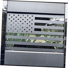 2 Pack Rear Middle Window American Flag Decal for Chevy Silverado/GMC Sierra