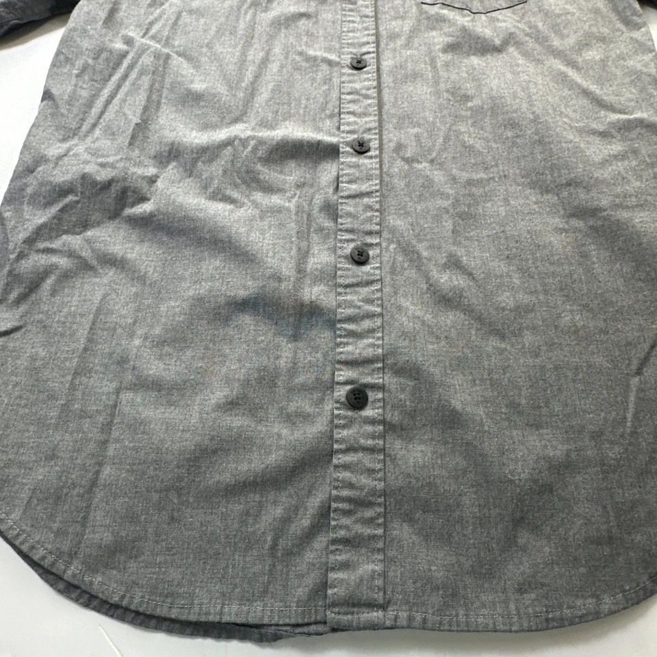 Camisa gris abotonada manga corta ZOO YORK Irrompible para niños XL 18/20 #286 Foto 4 de 4