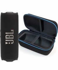JBL Flip 7 Bluetooth Waterproof Portable Speaker Black w/ Hardshell Case 16hr