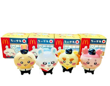 McDonalds Japón Chiikawa Happy Set 4 Juguetes Usagi Momonga Kani Shisa