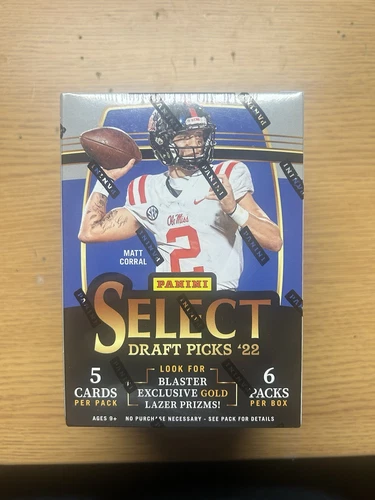 2022 Panini Select Draft Picks Football Blaster Box Factory Sealed In Hand