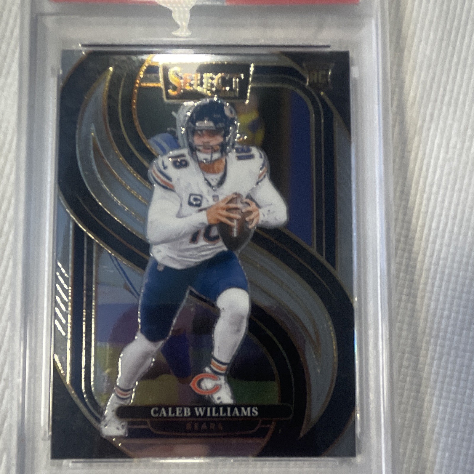 Panini 2024 Select Premier Level Caleb Williams Bears #114 RC PSA 10 GEM MT view 3