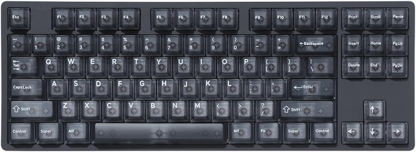 Teclado mecánico alámbrico DROP ENTR Keysterine Smoke Transparent 87 Holy Panda, imagen 2