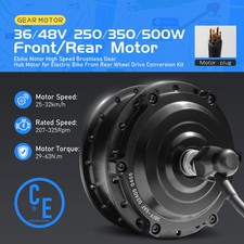 Electric Bicycle Front Motor 36V 48V 250W 350W 500W Wheel Hub Motor Wheel Drive