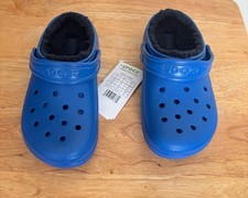 Crocs Kids Royal Blue Youth Size J2 NWT Slip on Clogs Shoes