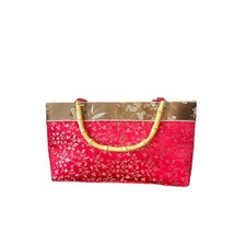 Pink Woven Tote Bag  Summer Straw Handbag