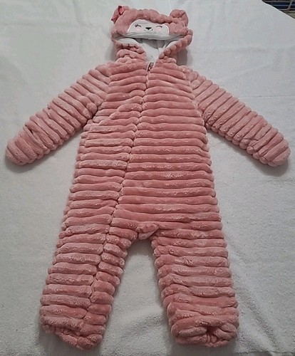 Combinaison Douillette à Capuche Pour Fille Corky & Company - Taille 12-18 Mois - Rose - Occasion Très Bon état