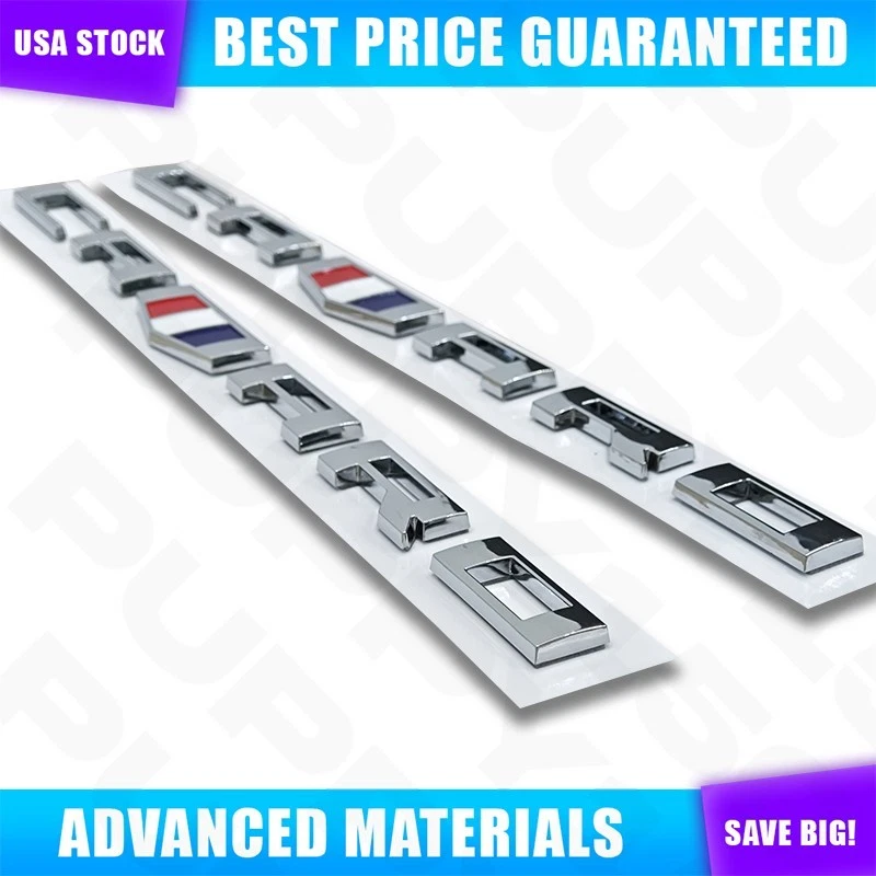 2PC Chrome For CAMARO Emblem Car Emblem Letter Fender Marker Badge RS SS ZL1 Z28 Foto 3 de 4