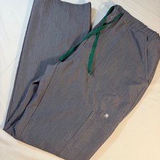 Figs Scrub Zip Fly Pants Mens XL Gray Cairo Cargo Technical TM3001 PO2771