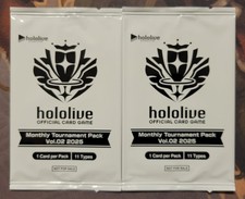 2x hololive Official Card Game Monthly Tournament Pack Vol. 2 2025 *SEALED* NEW