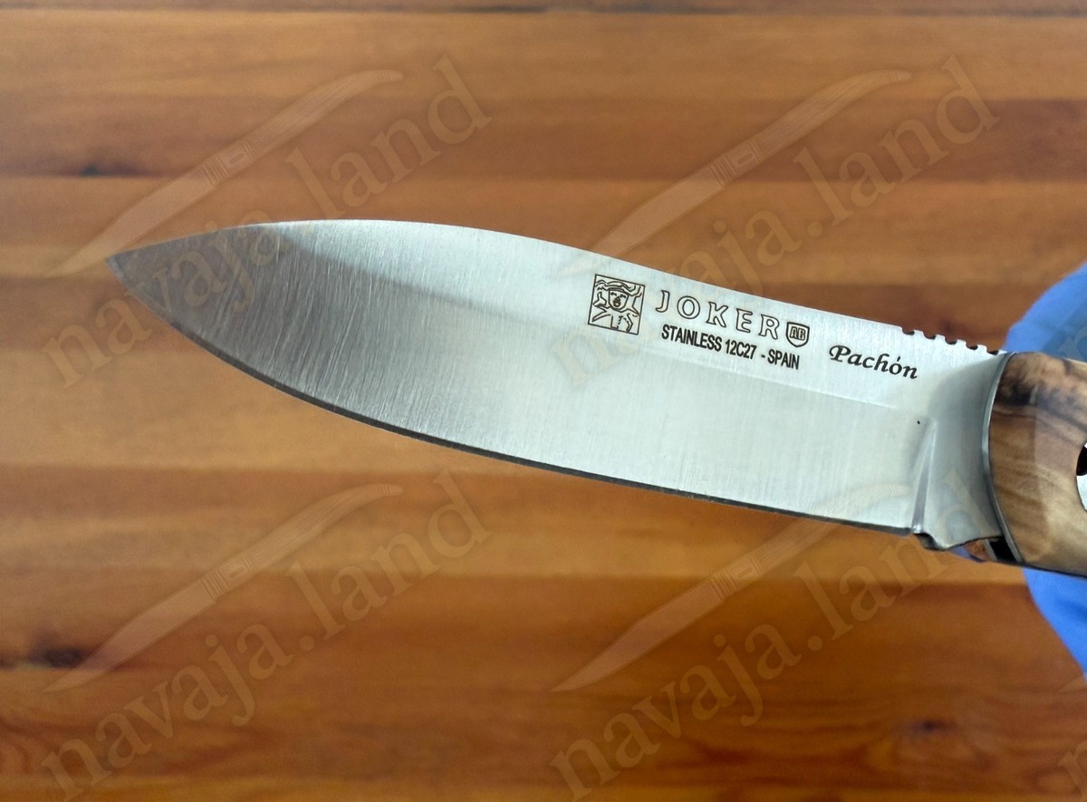 Joker Pachón Sports Pocket Folding Knife Olive Wood Sandvik 12C27