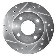 For Hyundai Sonata 89-98 Brake Rotor eLINE Drilled & Slotted 1-Piece Front