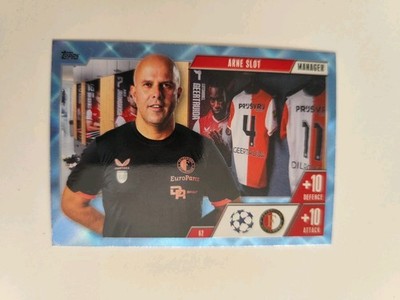 Match Attax Extra 23/24 Arne Slot Manager Blue Crystal Feyenoord #62