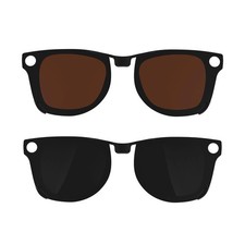 2Pcs Polarized Clip for Ray-Ban Meta Wayfarer RW4008 Smart Glasses (Size L 53...