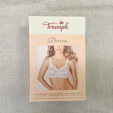 40H Triumph Doreen Bra Full Coverage White Wireless Bra