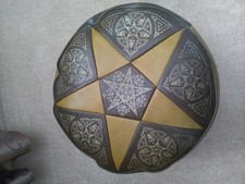 Orientalisches Ledersitzkissen braun, m.Reißverschluß z.individuellen Befüllen