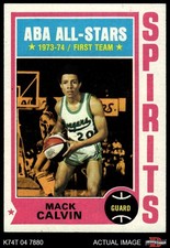 1974 Topps #245 Mack Calvin Spirits Southern California 7.5 - NM+