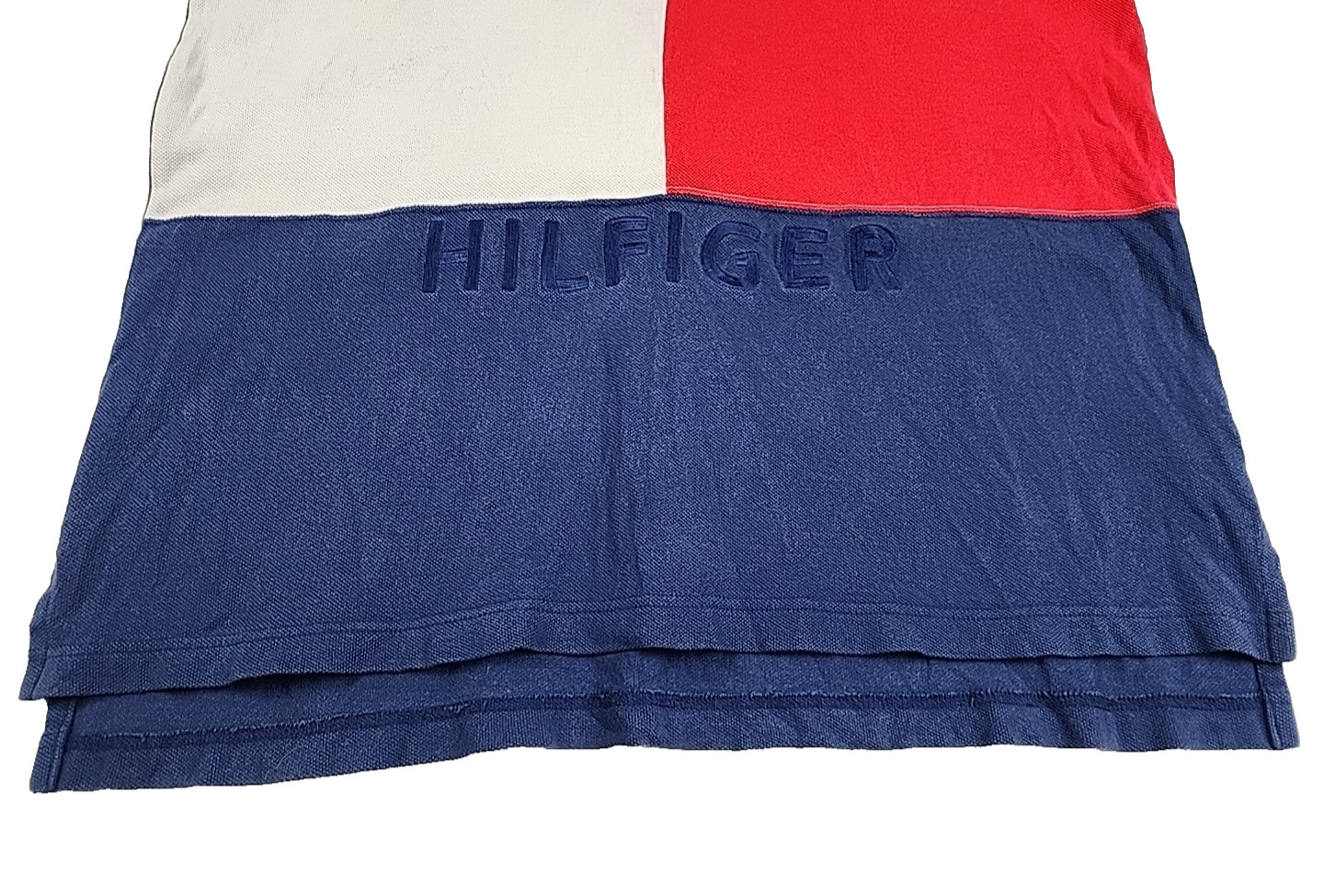 Vintage Tommy Hilfiger Polo Shirt Mens L Big Flag Embroidered Spell Out Logo thumbnail 9