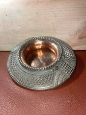 Antique African Or Indian Tribal Anklet Repurposed Into Ashtray. Bronze