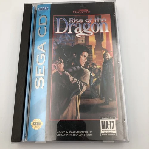 Rise of the Dragon (Sega CD, 1994) W/Manual Near  Mint Disc