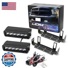 iJDMTOY Xenon White Mini-SR LED Fog Light Kit for 2011-18 Dodge RAM 1500
