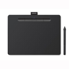 Wacom Intuos Creative Bluetooth Pen Tablet, 4096 Levels Pen Pressure, Medium, Bl